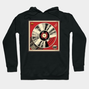 Record Store Merch Vinyl Record Platinum Red Hoodie